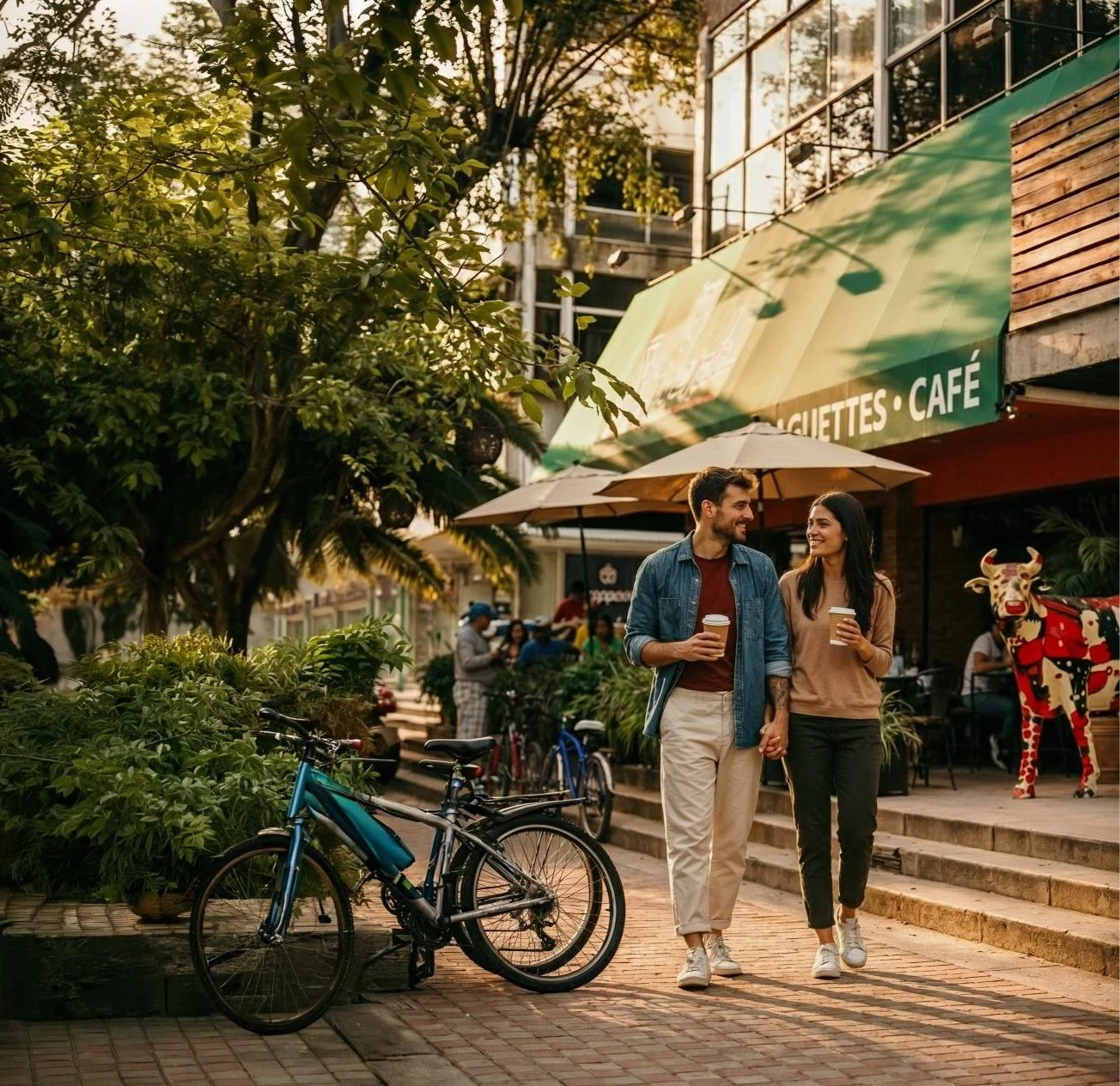 Vida urbana y cafeterías en la Colonia Americana